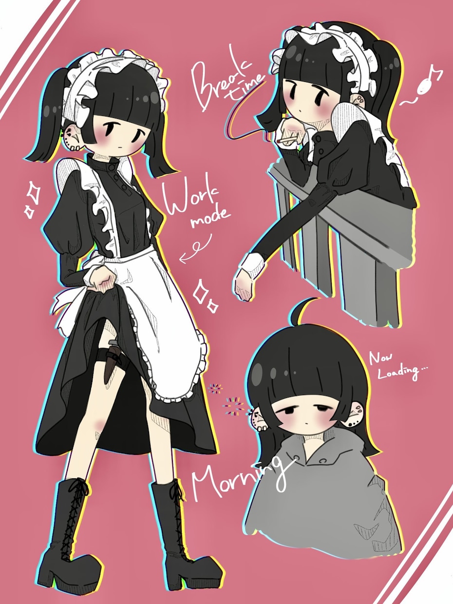 可愛い×儚さのあるイラスト描きます アイコンや配信、MV用イラストに是非！ イメージ1