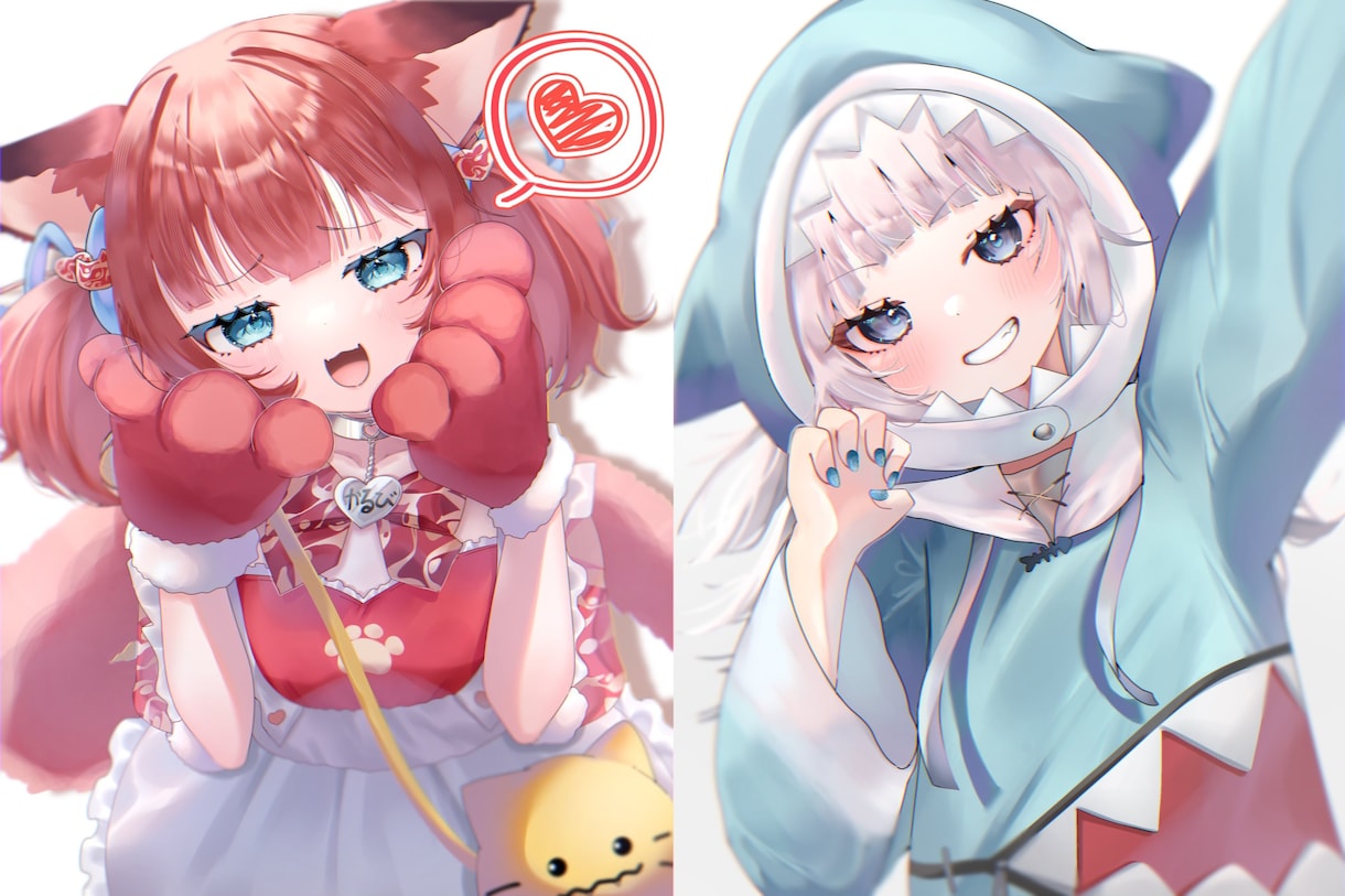 VTuber1枚絵、オリキャラアイコンなど描きます 厚塗りでSNSで使えるアイコンを作成します！ イメージ4