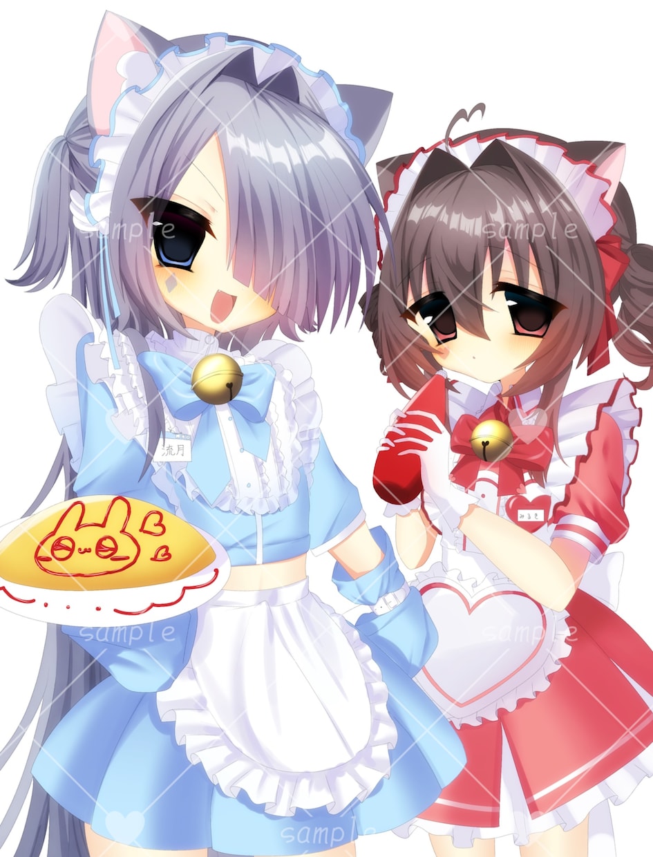 商用使用OK!萌え可愛いイラストをお描きします 平成のギャルゲのような萌え萌えイラストをご提供します♪ イメージ5