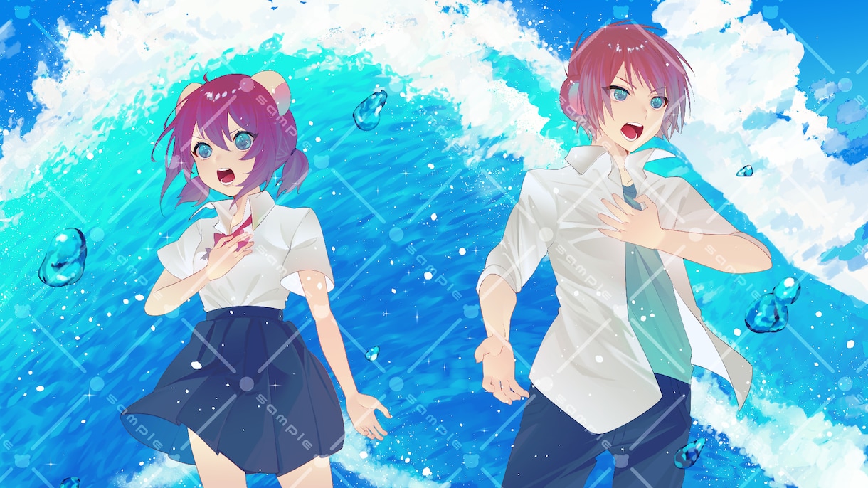 配信者・クリエイター向けのイラストを描きます ボカロ、MVイラストなども制作致します イメージ10