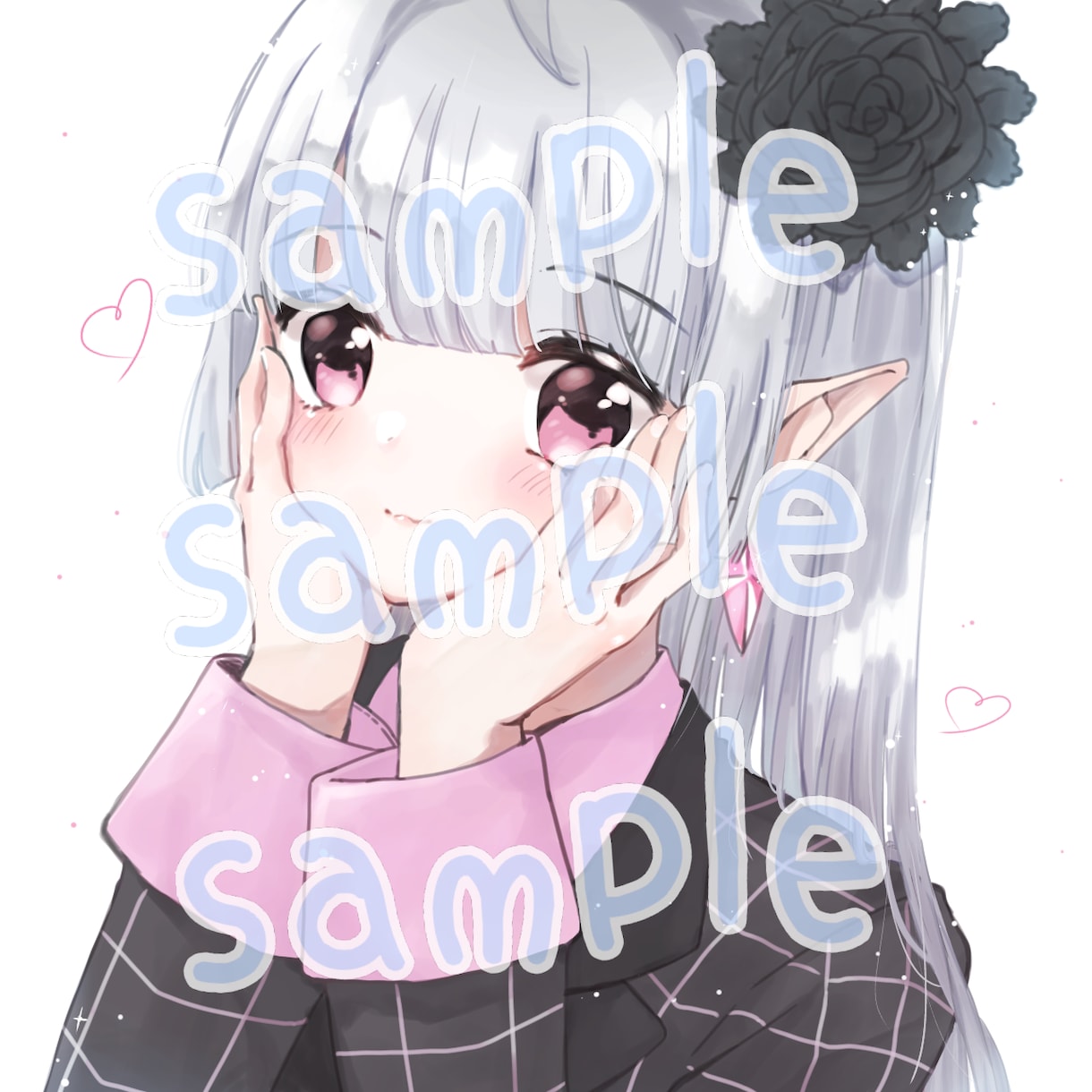 あなただけの可愛いイラスト・アイコンを描きます 修正無限!パターン複数!背景無料! イメージ10