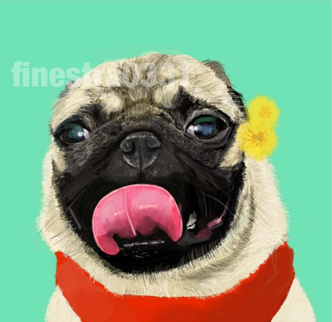 お花と動物のリアルタッチな可愛いイラストを描きます お写真をもとに、ご希望のお花と動物のイラストを描きます イメージ1