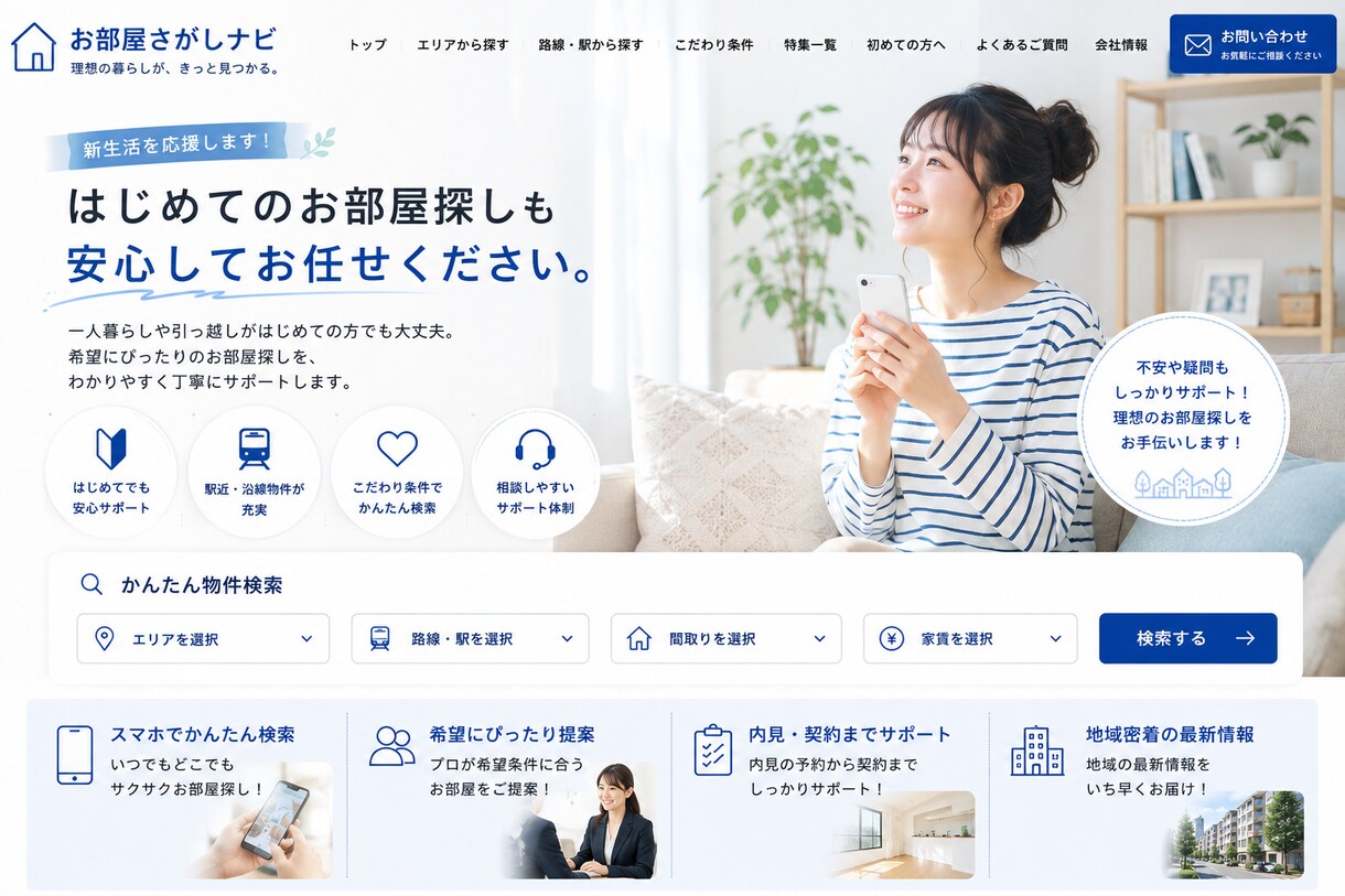 不動産会社の集客につながるHPを制作します 物件情報を自社更新｜ワードプレス・スマホ・SEO対応 イメージ7