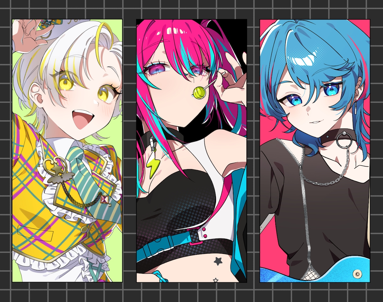 総実績200件以上！イラスト制作いたします 明るくパキッとした色使いや元気なキャラが得意です！ イメージ1