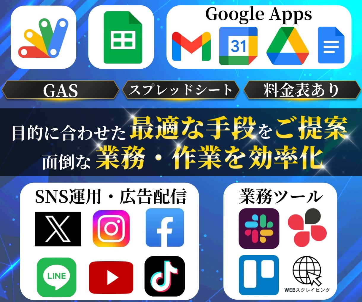 GAS・API・スプレッドシートで業務効率化します ⭐️5.0／現役IT責任者が業務のお悩みを根本から解決します イメージ1