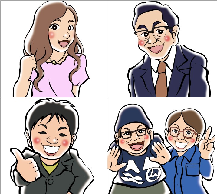 イラスト関連作成します 似顔絵からHPの挿絵色々な用途でご利用可能です！ イメージ2