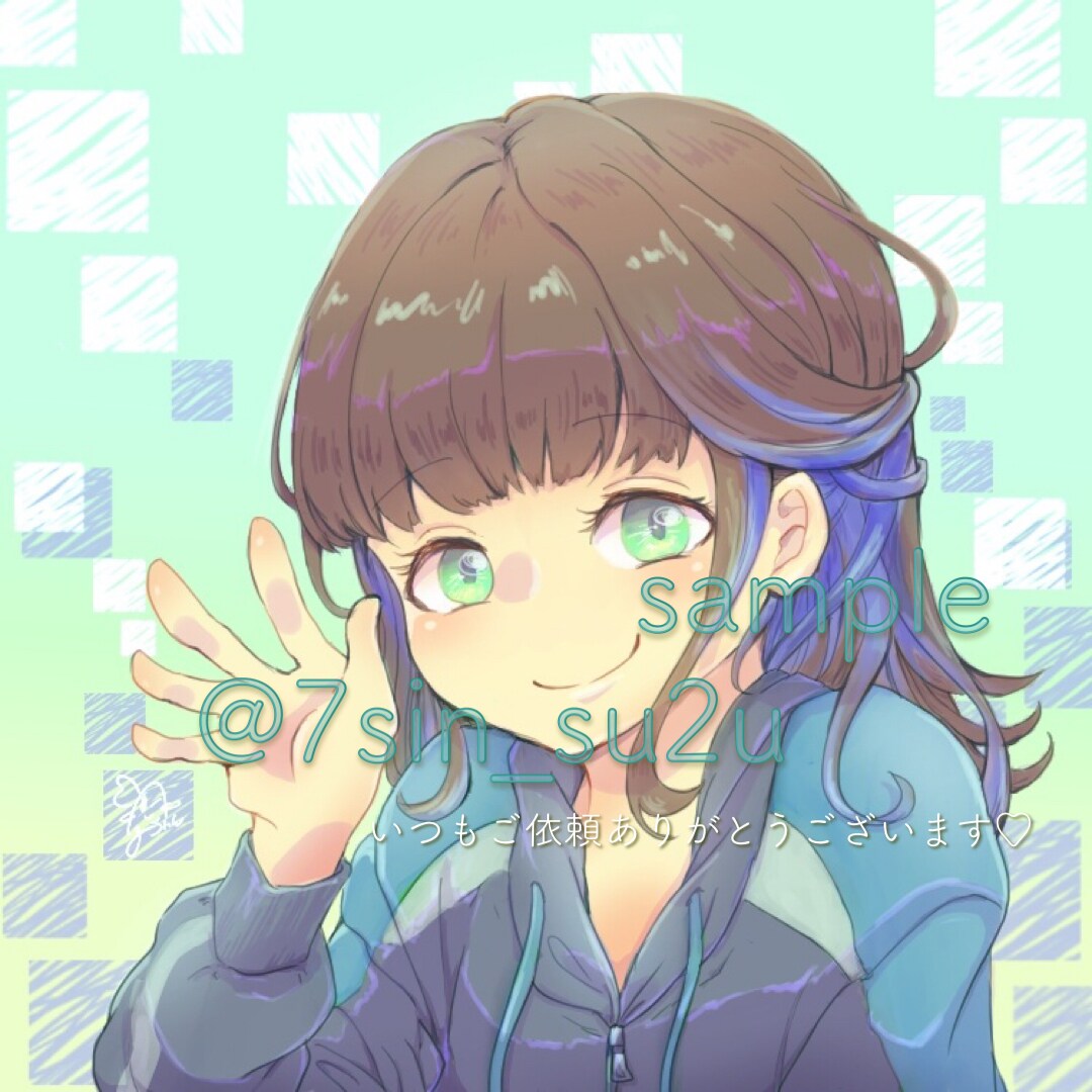 好きなキャラで！やわらかい雰囲気のアイコン描きます 現役絵描きの得意分野！デジタルすぎないパステルカラーイラスト イメージ3