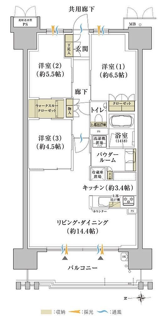 賃貸物件募集用間取り図作成いたします CADにて色付きプラン図のご提供が可能です イメージ2