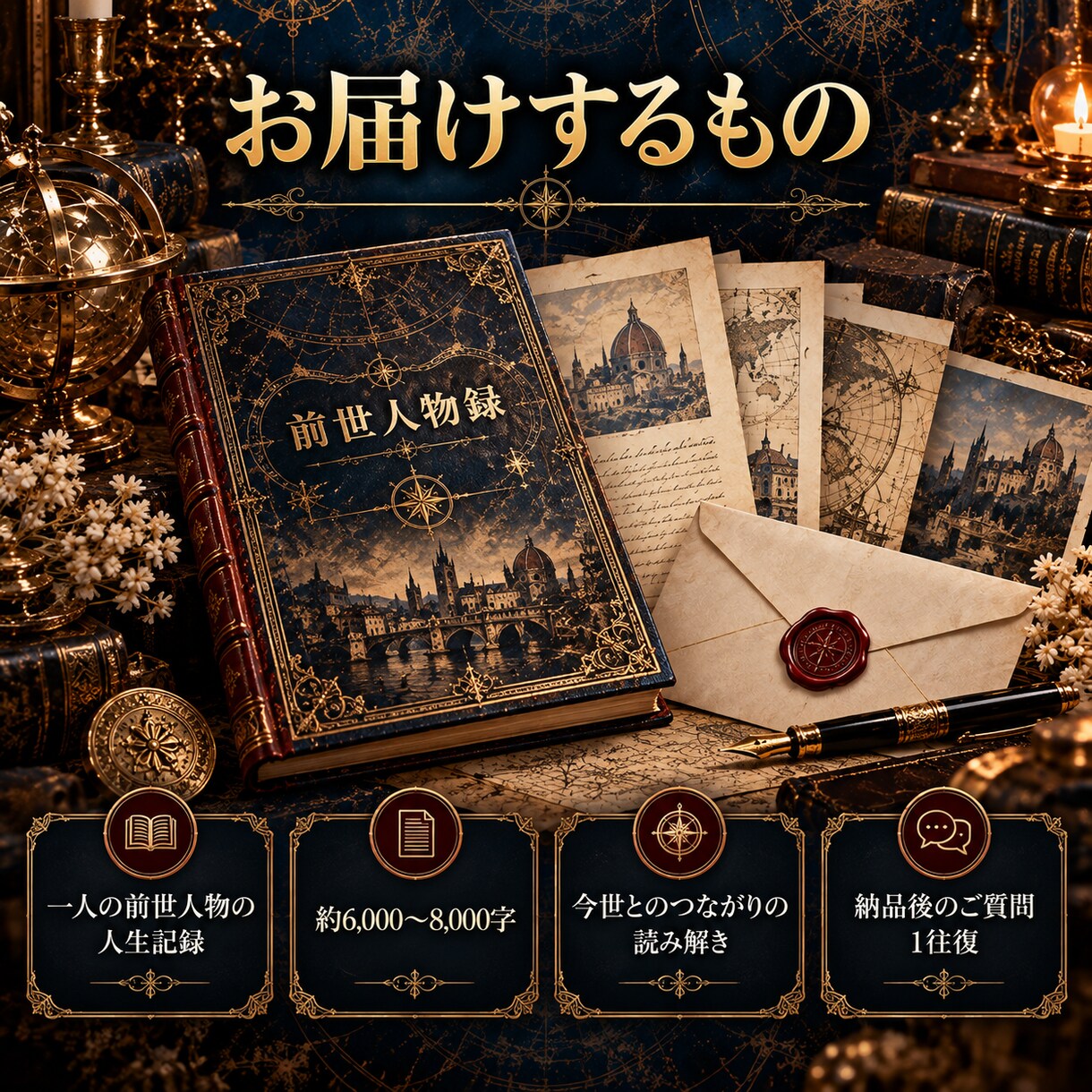 前世から性格・才能・人生テーマを読み解きます 一人の前世を人生として辿り今の自分を深く理解します イメージ9