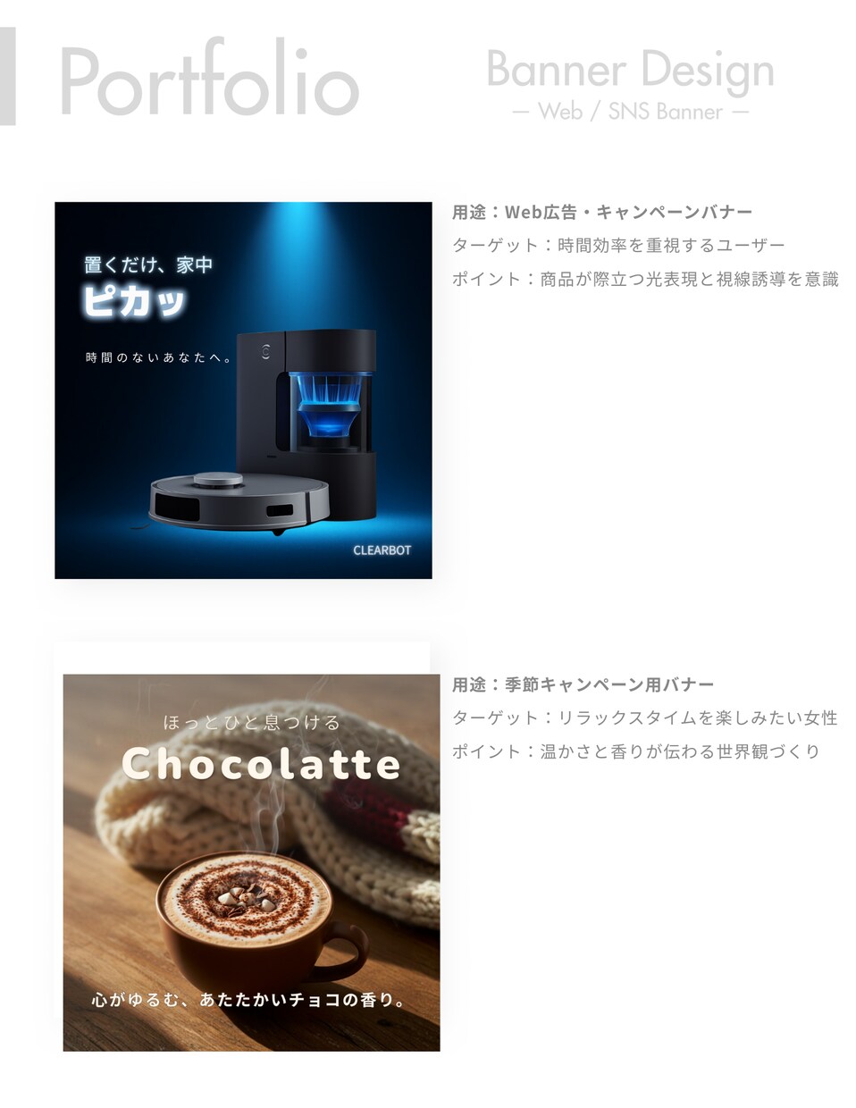 Canva対応　Web・SNSバナーを制作します 用途や目的に合わせた伝わるデザインをご提案 イメージ1