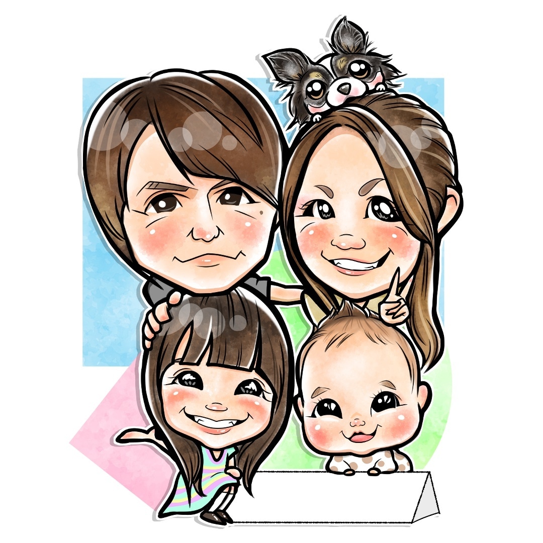 心温まる似顔絵描きます AIにはない!?心で描くあったか似顔絵です⸝⋆ イメージ4