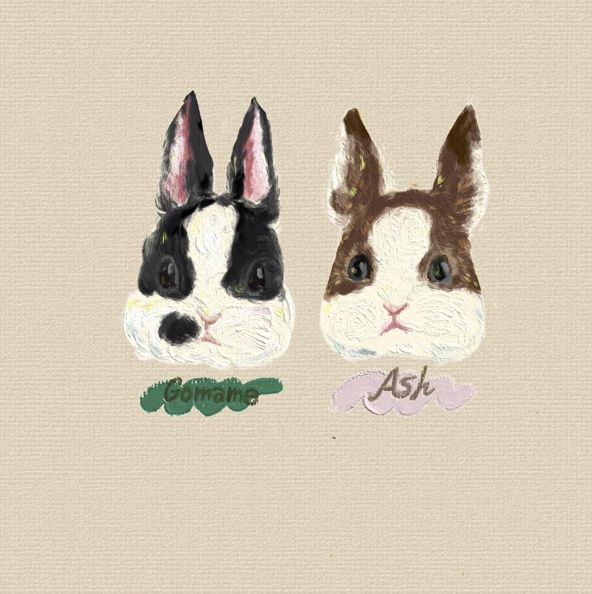 デジタルで油彩タッチのペットアートを描きます うちの子との思い出を身近なアートに.*･ﾟ　.ﾟ･*. イメージ3