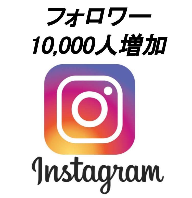 インスタのフォロワー10000人増加させます 【10件限定】減少保証あり！限定3000円で+10000人 イメージ1