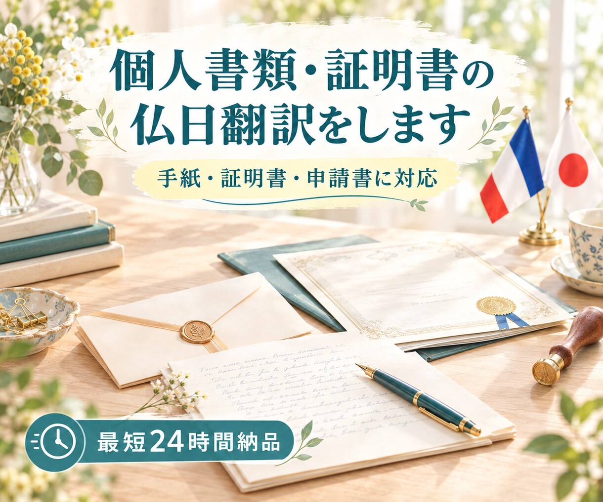 個人書類・証明書の仏日翻訳をしますます フランス語ネイティブ×日本語ネイティブチェック済み イメージ1