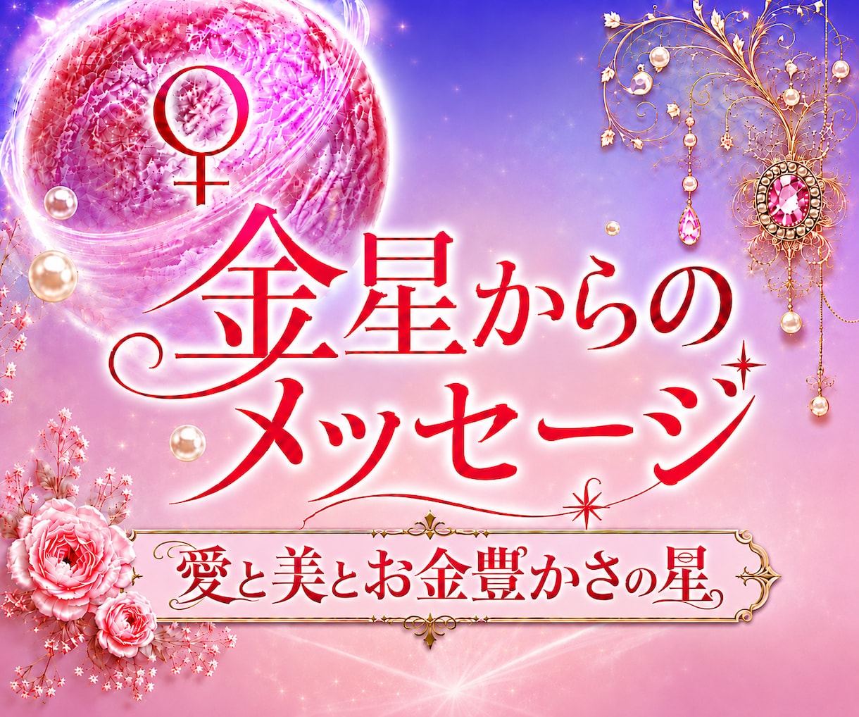 透聴✨金星からのメッセージ♡あなたはより輝きます 愛と美と豊かさお金の星✨金星♡霊視・透視・チャネリング・霊感 イメージ1