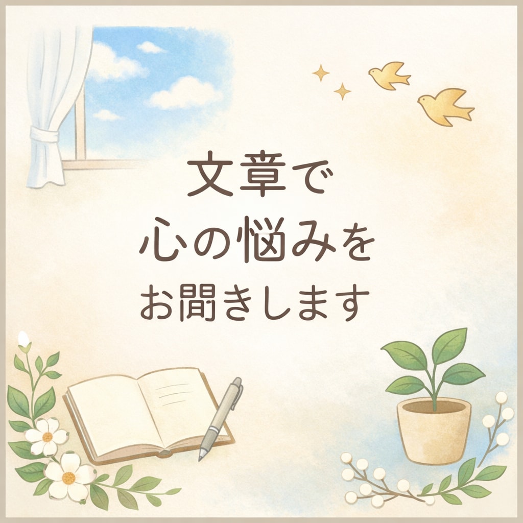 精神科看護師が人に話せない心の悩みを受け止めます 顔出し不要／文章で心の悩みを聞きます イメージ1