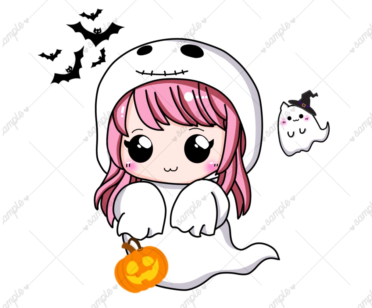 可愛い♡オリジナルちびキャラ・ミニキャラ描きます 猫耳やケモミミ♡アイコン用に！可愛いちびキャラを描きます！ イメージ4