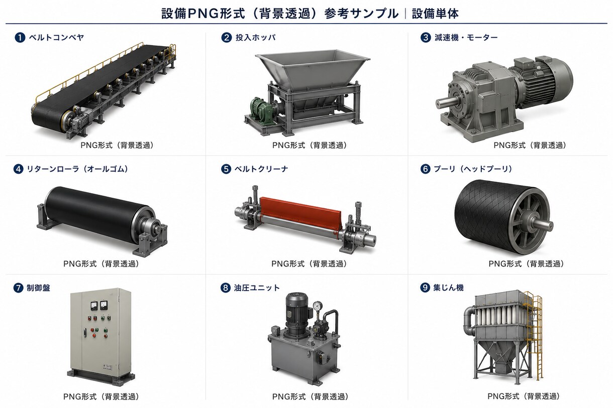 写真からリアルな機械設備イラストをPNG作成します 伝わりにくい写真を分かりやすく イメージ4