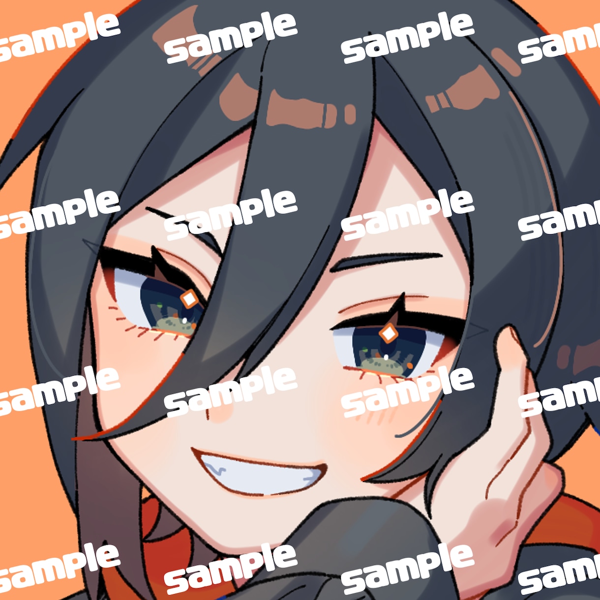 フェイスアップアイコン作成致します ポップでカラフルな可愛い絵柄得意です イメージ2