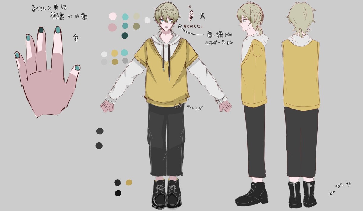 キャラクターをデザイン致します キャラクターのデザインを作成致します。 イメージ2