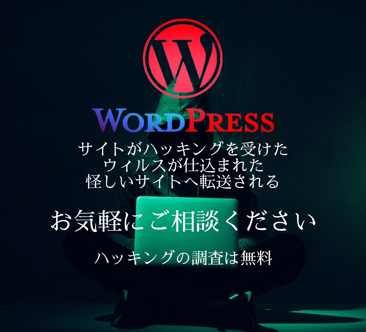 WordPressの粘り強いハッキングを解決します サイトデータ全体に悪質なコードが埋め込まれていても大丈夫！ イメージ1