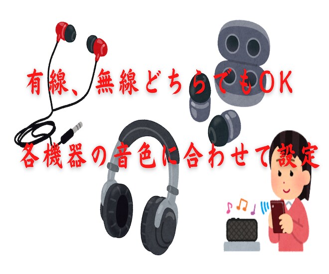 ウォークマンで聴いている音楽を、生々しい音にします イヤホン、ヘッドホン、ワイヤレススピーカーのチューニング代行 イメージ4