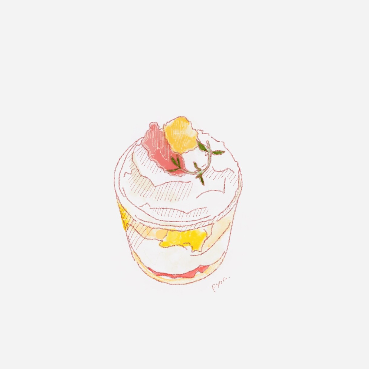 カフェなどの宣伝に使えるメニューイラストを描きます お店のメニューやPOP、SNS等で使えるイラスト作成します イメージ7
