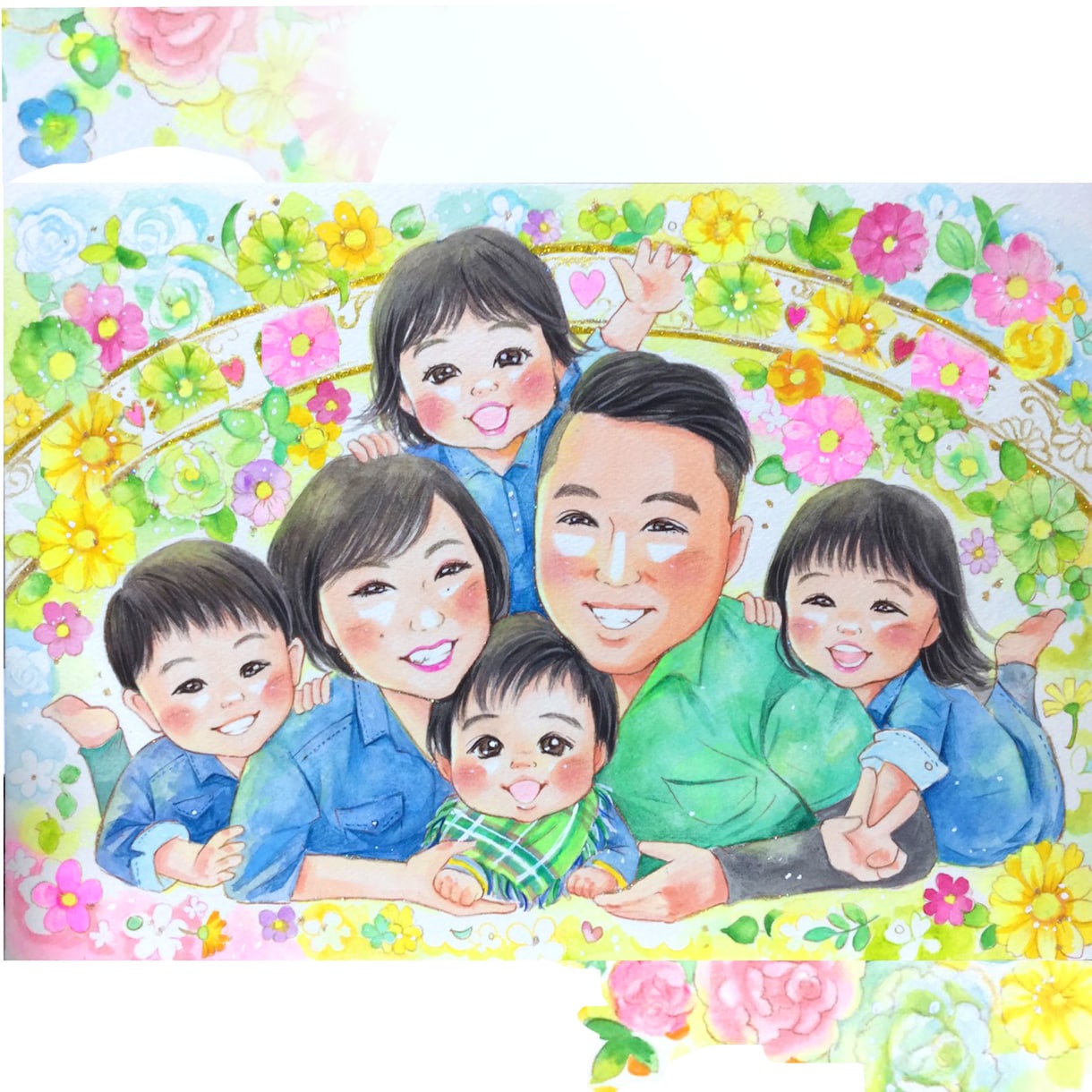 大人数も！優しいタッチの柔らかい似顔絵を描きます 還暦/結婚式/プレゼント/カップル/ペットなど イメージ2