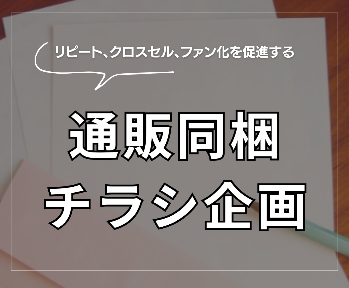 通販商品の同梱チラシの骨子作成します 同梱チラシのWFとライティング作成します。 イメージ1