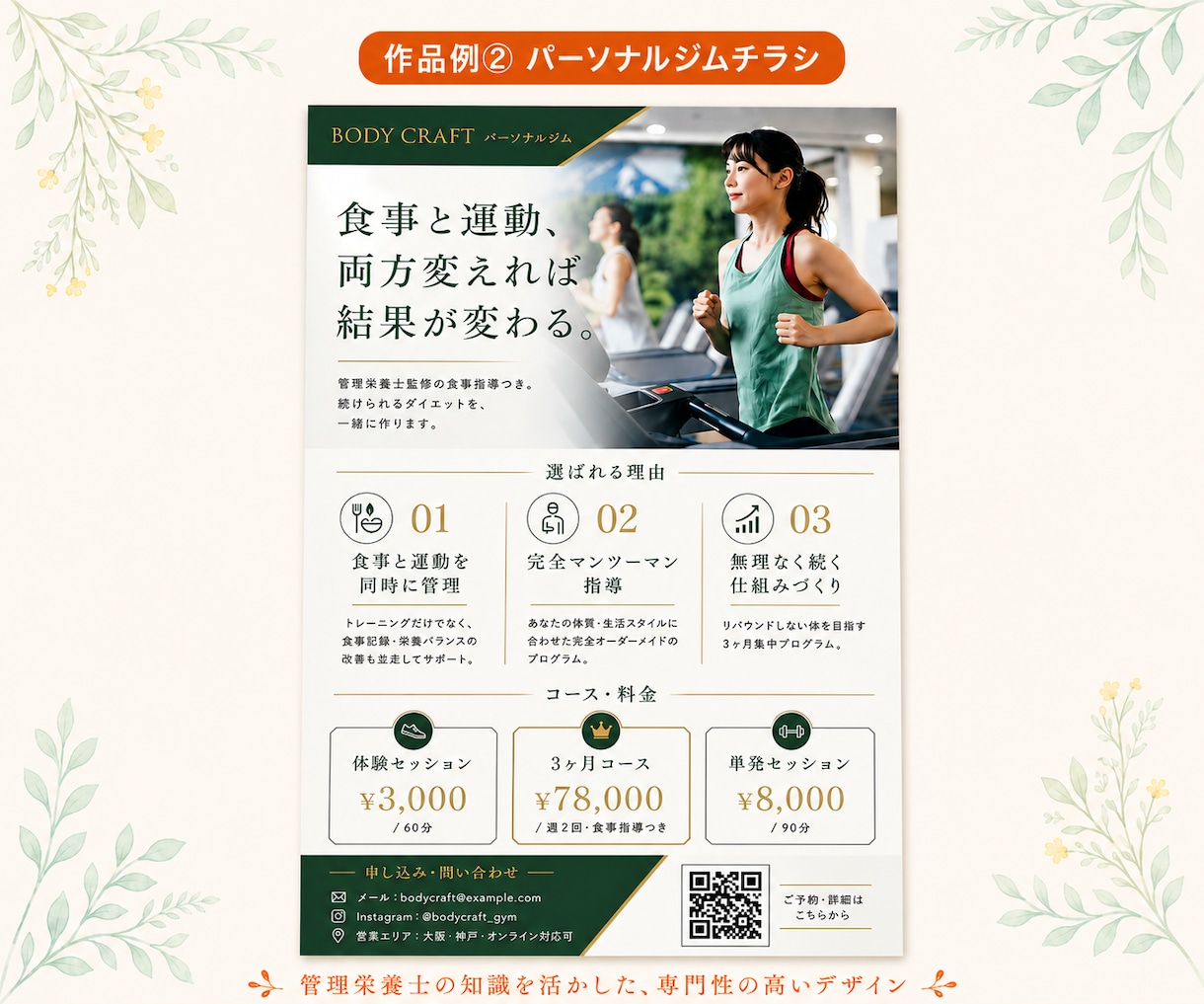 管理栄養士が作る医療・健康系チラシをデザインします 専門用語もOK！内容確認もセットでお任せください イメージ5