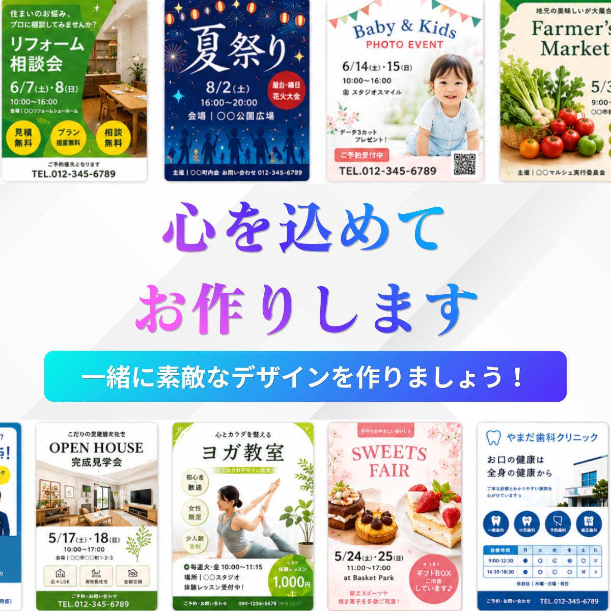 修正無制限で安心！あなたらしいチラシをお作りします 低価格でもクオリティーを重視します！お気軽にご相談ください！ イメージ8