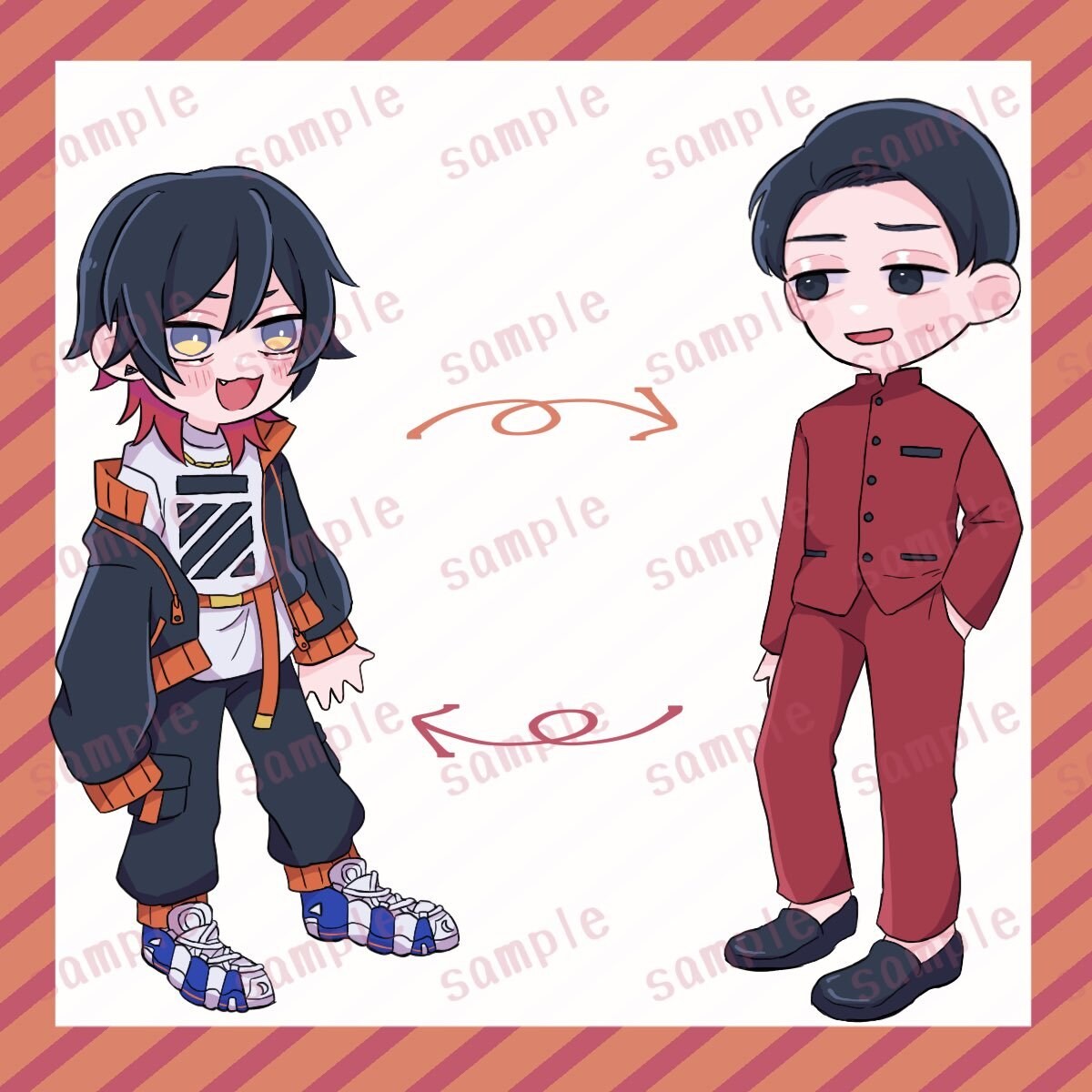 コテキャシートお描きします お相手様とのキャラシート作成します！ イメージ2