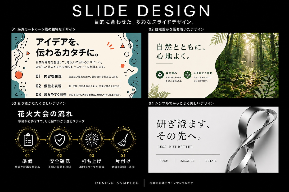 丸投げOK！低価格・高品質のスライド制作を行います パワポ・営業資料を丸投げ制作！購入前サンプルで安心 イメージ6