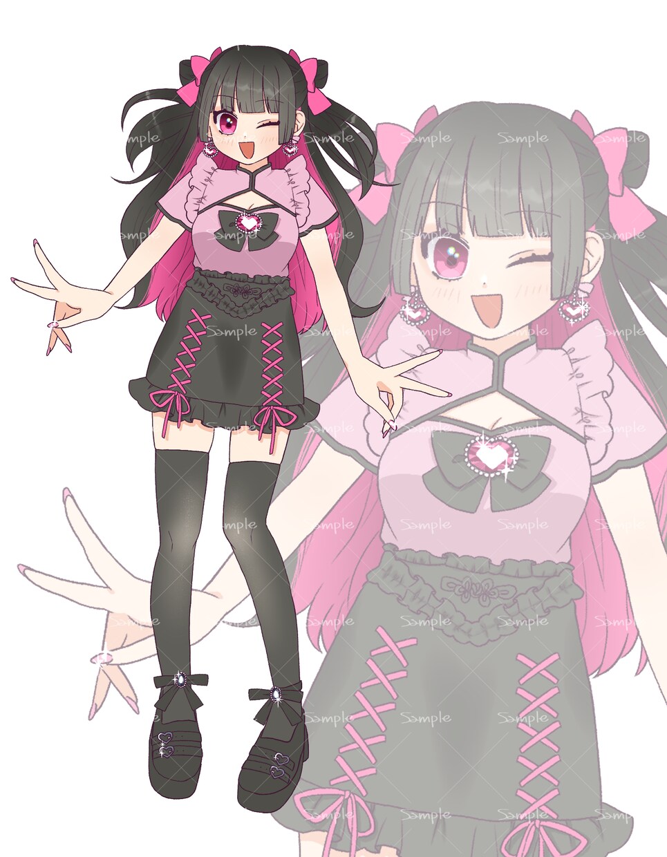 キャラクターイラスト描きます 立ち絵や1枚絵など用途に合わせたイラストを描きます イメージ4