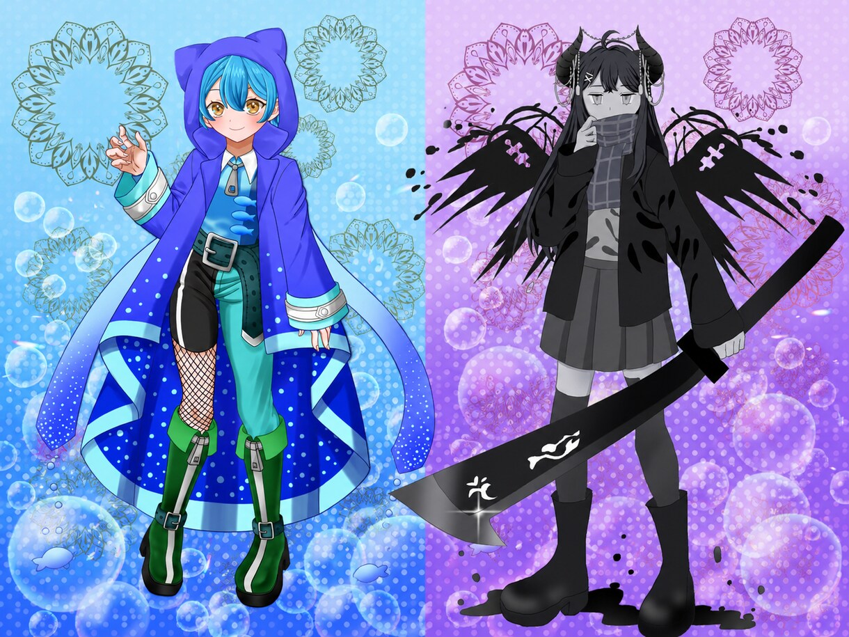 かわいい・かっこいい立ち絵を制作します オリジナル立ち絵を心を込めて制作いたします！ イメージ4