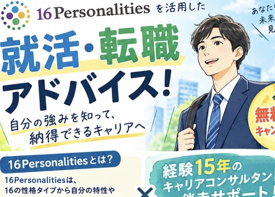 16パーソナリティ✖️相談内容でご相談いただけます 最新のトレンドを網羅し専属ワークコンシェルジュがアドバイス！ イメージ1