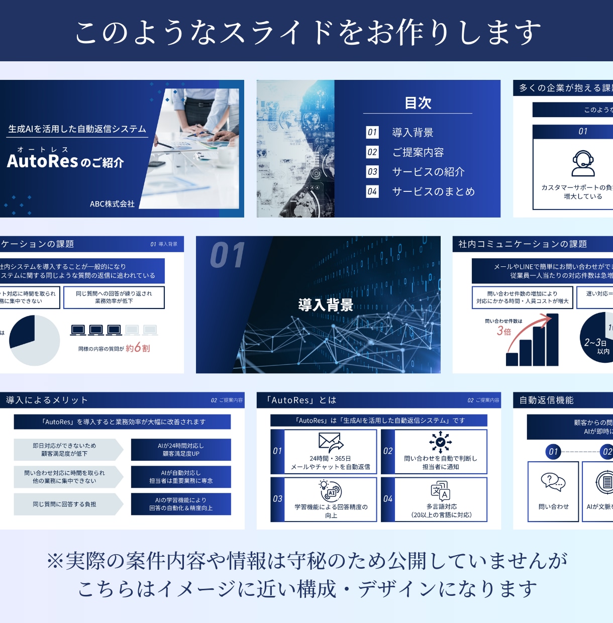 専門知識を伝えるビジネススライドを作成します 技術理解 × デザイン × 論理構成で伝わる資料を作成します イメージ6