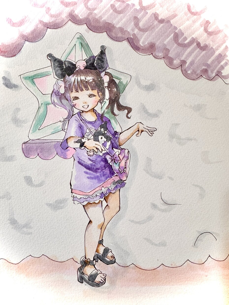 お子様の手描きイラストを制作いたします 色鉛筆orコピックで、お子様のお写真をもとイラスト化します！ イメージ2
