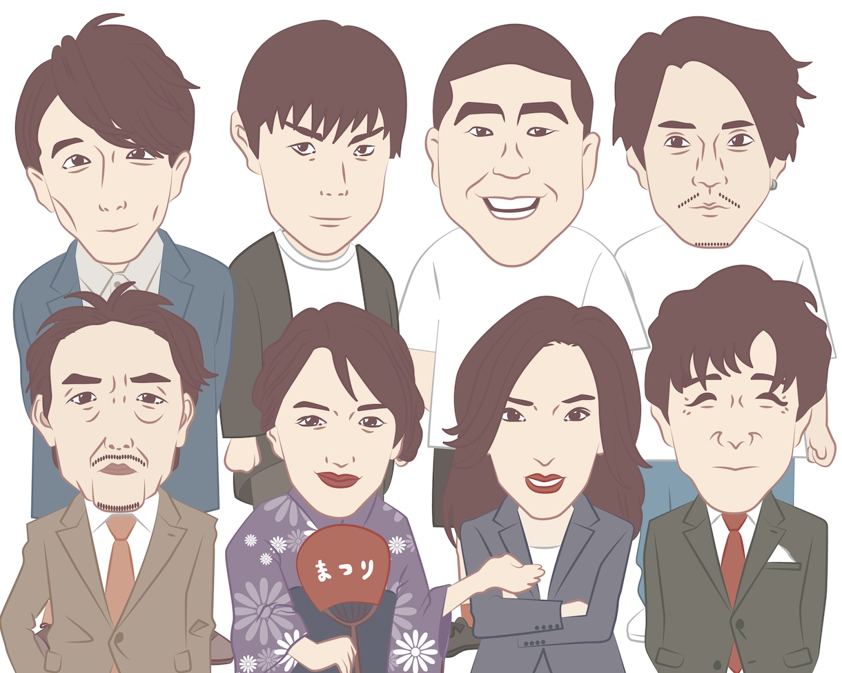 力のかぎり似ている似顔絵を作成いたします SNSアイコン・ご自身のマーク・プレゼントに イメージ10
