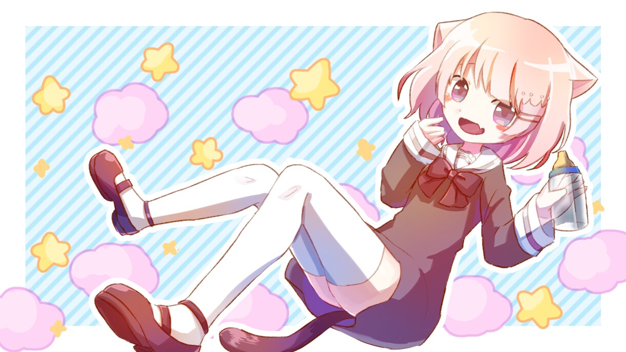 可愛い・かっこいい・綺麗なイラスト描きます サムネ・ヘッダー等イラストの一枚絵を描きます、全身でも可能 イメージ4