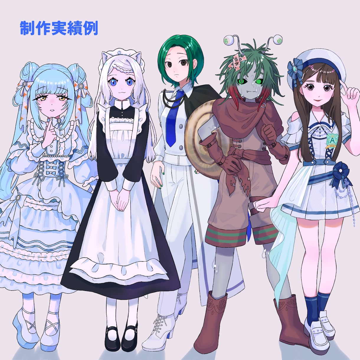 TRPG、IRIAMに使える全身立ち絵制作します TRPGやIRIAMに！安く短納期でキャラデザ込みの立ち絵！ イメージ4