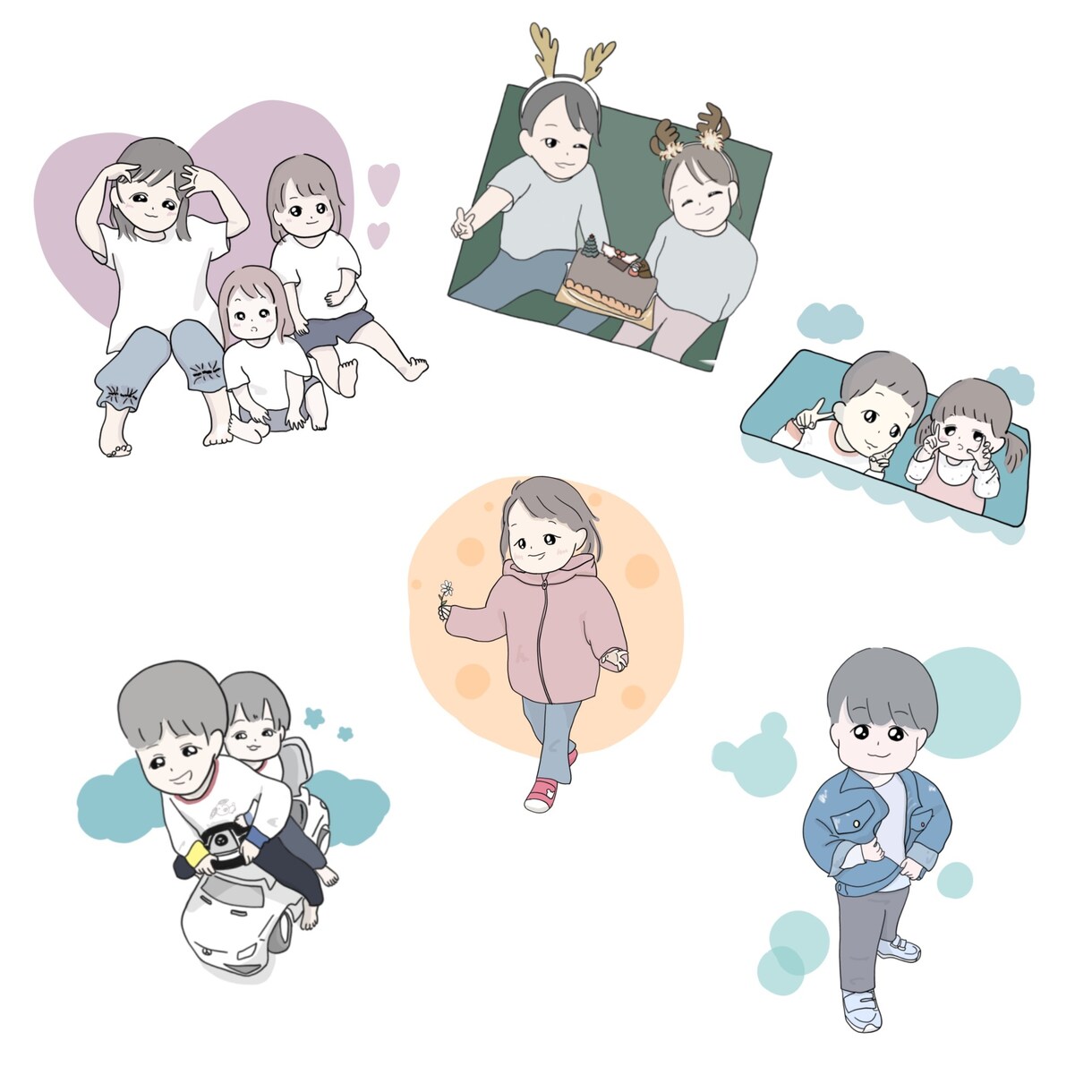 お子様のお写真を優しいタッチのイラストにします ✽.｡写真のぬくもり、そのままイラストに･*:.。 イメージ8
