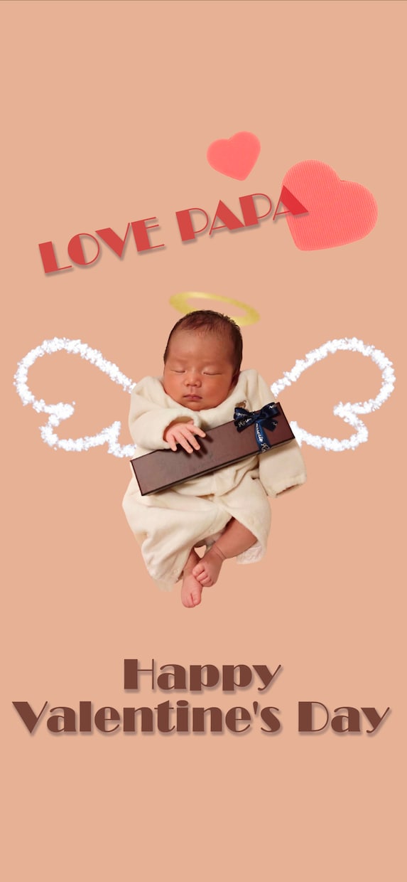 赤ちゃんの写真を壁紙用にデザインします 写真が苦手でも大丈夫◎普段の写真を記念の１枚に イメージ5