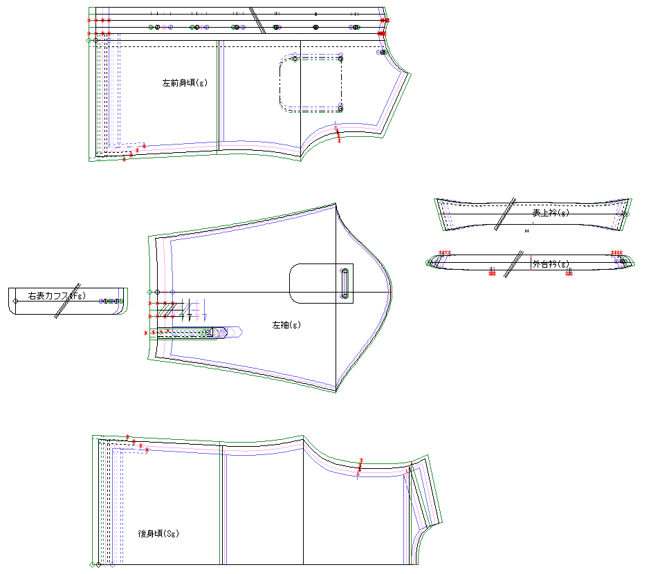 パターン(型紙)のサイズ展開を承ります 20年の経験×CAD｜丁寧に高品質を納品 イメージ1