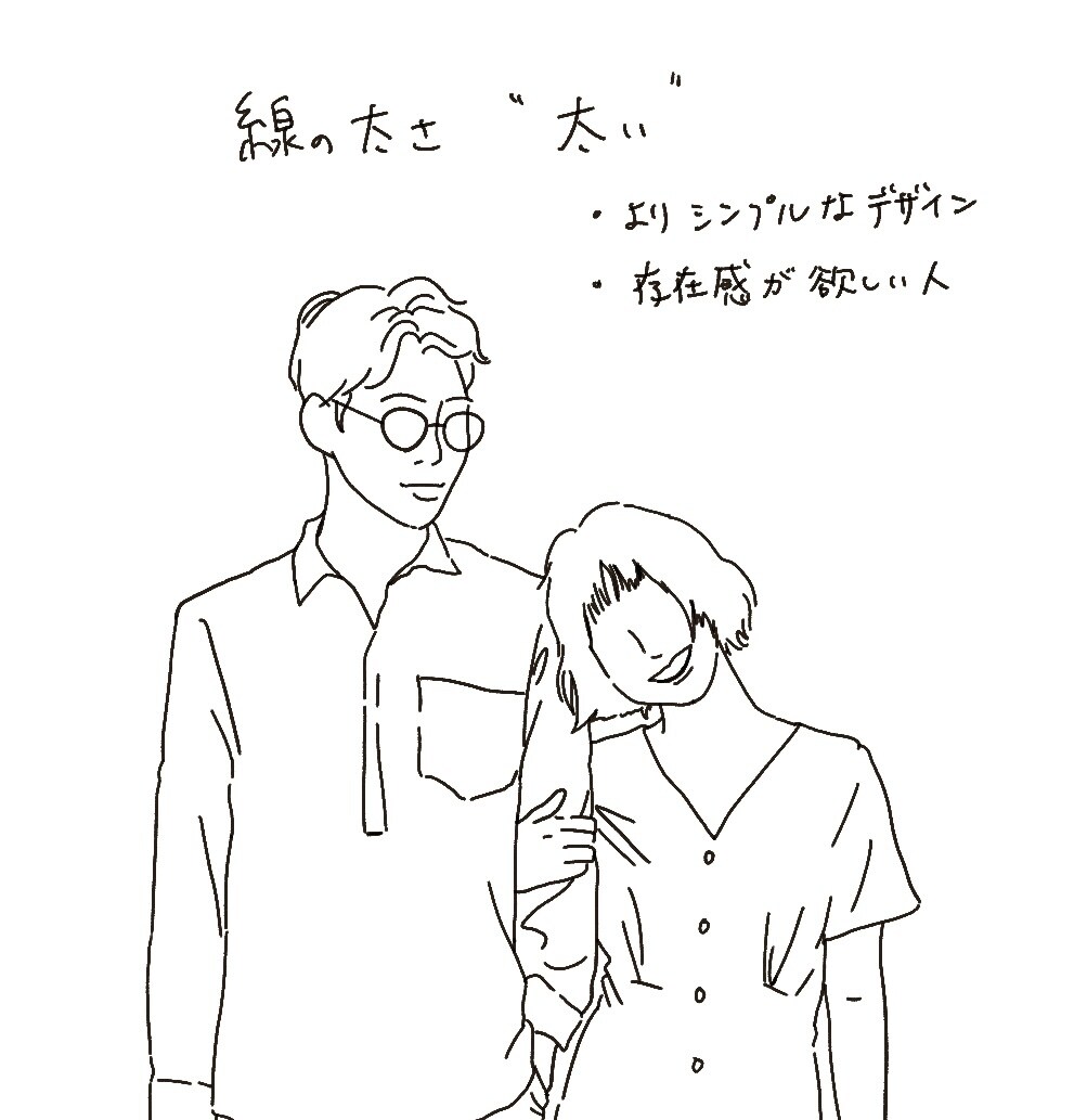写真からシンプルな韓国っぽ♡線画イラスト作成します ◾️即日〜のスピード納品◾️修正無料◾️（韓/日）文字可能 イメージ3