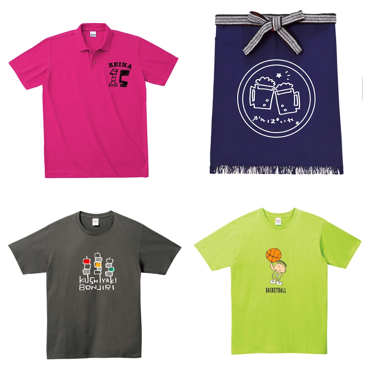 筆文字デザインのユニホームやTシャツお作りします 『印象に残る派手で目立つユニホームならお任せください』 イメージ3