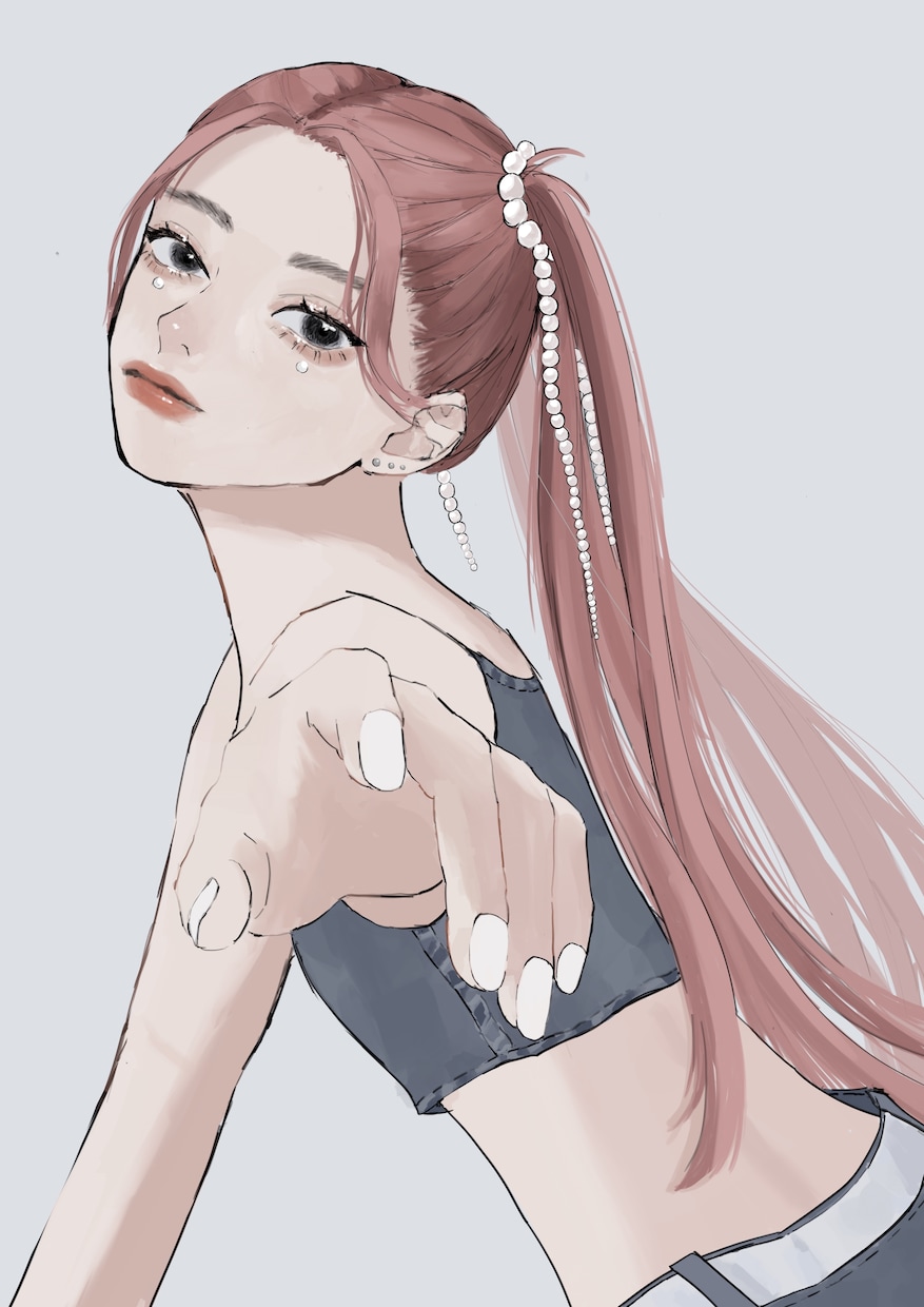 クールで可愛い女の子描きます 配信やsnsアイコンに可愛い子を是非！！ イメージ9