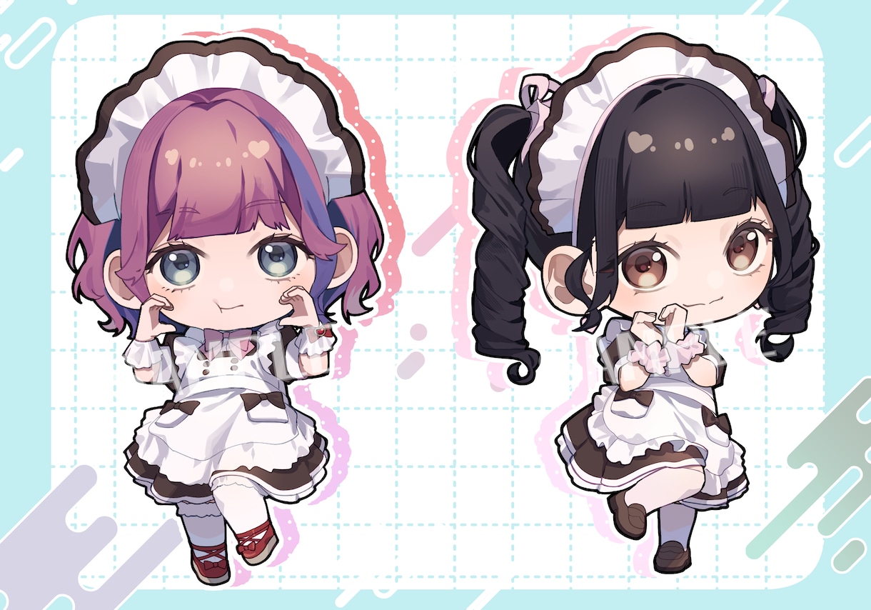 グッズやアイコン等のSDキャライラスト作成承ります ちまっとムチっとしたイラストが得意です◉ イメージ3