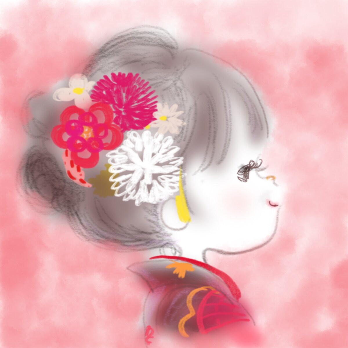 見るたびに幸せになる！似顔絵アイコンお描きします お気に入りの服やアクセ、口癖など、無料追加OK！ イメージ7