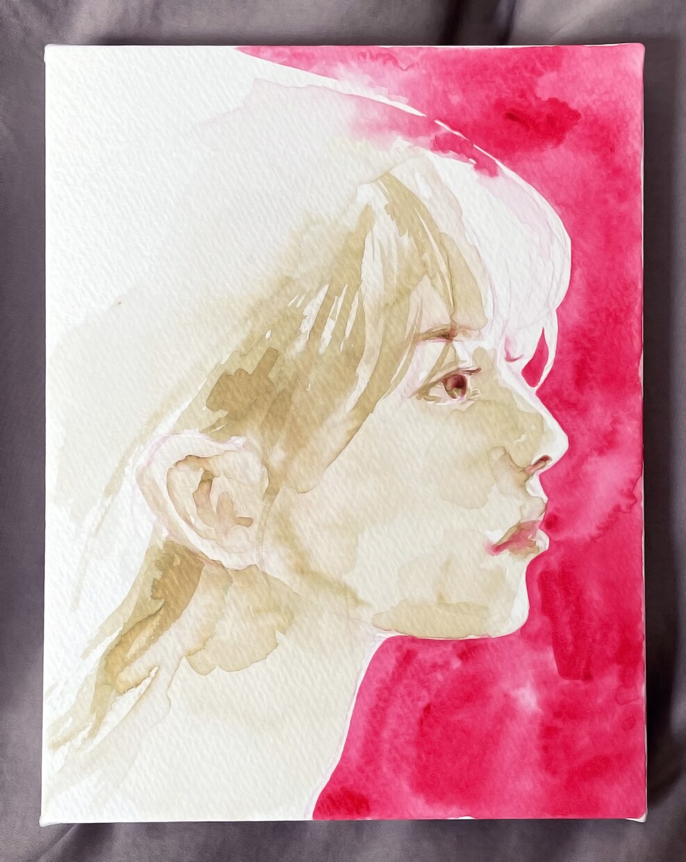 手描き：小さいサイズ：水彩風似顔絵を作成します アナログ絵画ならではのあたたかみ イメージ2